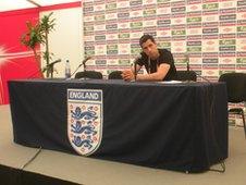 England press conference table