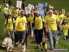 David Bellamy joins wind farm protests/Pic: Maverick