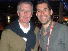 Sir Geoff Hurst and David Garrido