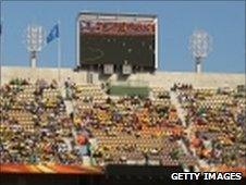 Empty seats at Algeria-Slovenia