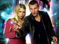 Billie Piper and Christopher Ecclesto