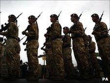 Generic image of soldiers on parade