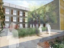 An artist's impression of the extension to Rosie Hospital