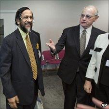 Rajendra Pachauri and Harold Shapiro