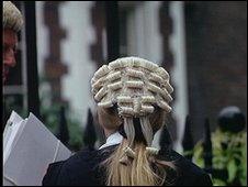 Barrister in wig