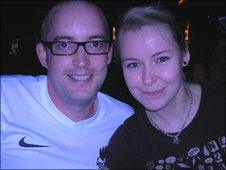 Harlyn Collins and his fiancee Aime Jacques