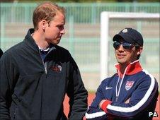 Prince William and US singer Joe Jonas`