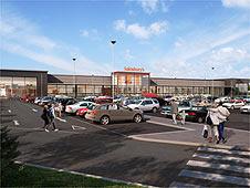 A computer generated image of what the new Sainsbury's store will look like