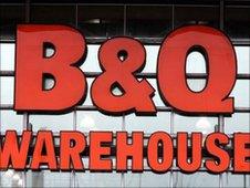 B&Q sign