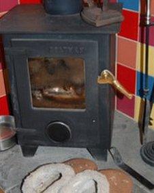 stove and slippers