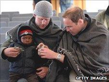 Prince William and Harry in Lesotho