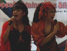 Drag artists in Jakarta