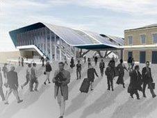 How the new Reading station entrance would look