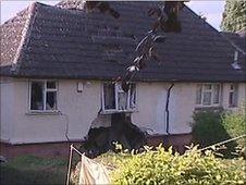Rear of house