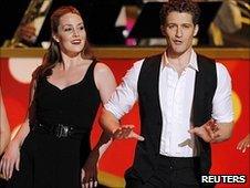 Matthew Morrison performing at the Tony Awards