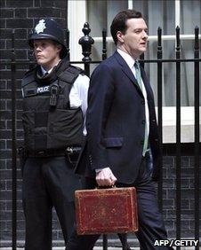 George Osborne outside Downing Street