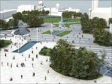 Image of Union Terrace Gardens plan