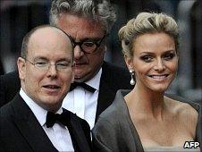 Prince Albert and Charlene Wittstock in Stockholm, June 18 2010