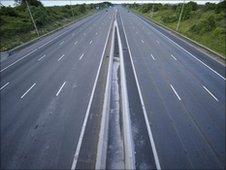 An empty road during England v USA match