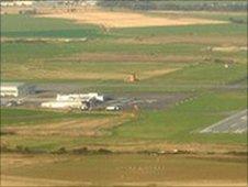 Lydd Airport aerial view