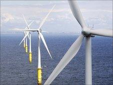 RWE npower renewables offshore wind farm off the coast of north Wales