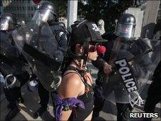 Protest ahead of Toronto summit, 25 June