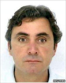 A handout photo released by the Italian police on June 25, 2010 shows Mafia boss Giuseppe Falsone