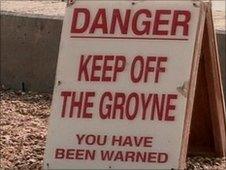 Beach safety warning