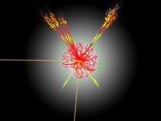 Simulated Higgs boson decay in Atlas (Atlas)