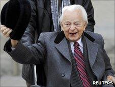 Sen Robert Byrd in a file photo from 2009