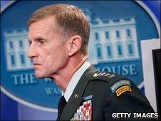 Gen Stanley McChrystal at the White House