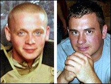 Rifleman James Brown and L/Cpl David Kirkness
