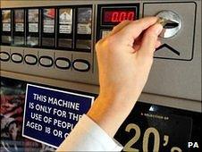 Cigarette vending machine