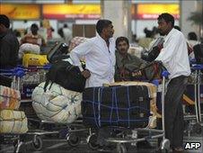 Old terminal at the airport in Delhi