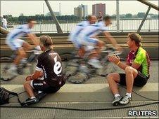 Preparations for the 97th Tour de France in Rotterdam (1 July 2010)