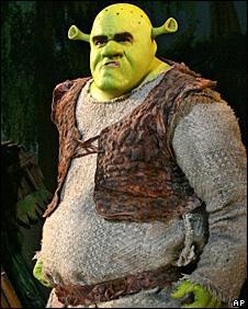 Brian d'Arcy James as Shrek on Broadway