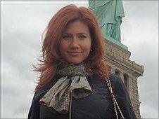 A social network image said to be of suspect Anna Chapman