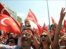 Anti-PKK demonstration in Istanbul, 20 June 2010