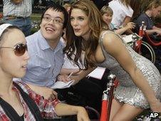 Ashley Greene and fans