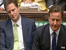 Nick Clegg and David Cameron