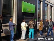 Queue outside job centre