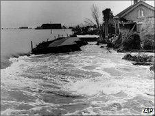 Flooding in Holland in 1953