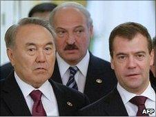 The Presidents of Kazakhstan, Belarus and Russia