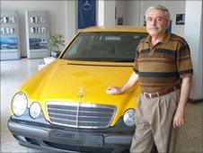 Marwan Kishawi in his showroom