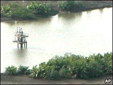 Oil well head near Port Harcourt, Nigeria