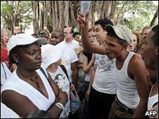 Ladies in White and demonstrators