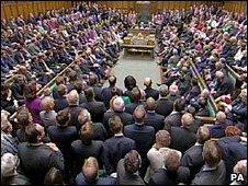 MPs on their first day in the Commons chamber