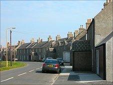 Street on Stronsay. Photo courtsey of Undiscovered Scotland