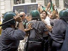 Demonstration in Rome, 7 July 2010