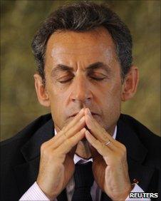 President Nicolas Sarkozy on July 1, 2010